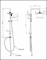 Slide Rail Kit with Adjustable Brackets & Multi-Function Handset A3040