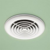 HIB Turbo Inline White Bathroom Ceiling Fan Non Illuminated