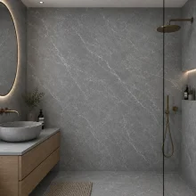 Grey Marble Gloss Megaboard 1000mm Bathoom Wall Panel