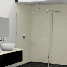 White Sparkle MEGAboard 1m Wide PVC Bathoom Wall Panel
