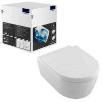 Burlington Rimless Close Coupled WC & White Ceramic Cistern with Chrome/White Lever P20 C1