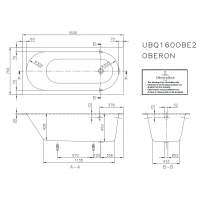 Kaldewei Puro 1800 x 800mm Single End Steel Bath (2 Tap Holes)