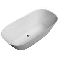 Villeroy & Boch Theano 1550 x 750mm Quaryl Freestanding Bath - Stone White