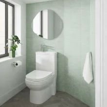 Vetro 1675 x 750/850mm P Shaped Square Shower Bath  - Left Handed