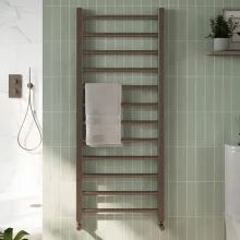Vibe 1600 x 500 Brushed Brass Towel Radiator