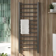 Vibe 1600 x 500mm Brushed Bronze Towel Radiator
