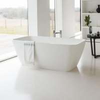 Boat 1700 x 750 Double-Skinned Freestanding Bath with Solid Cast Aluminium Plinth - White or Bespoke Colour By BC Designs