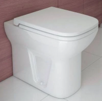 White L Shaped Basin & Toilet Combination Unit