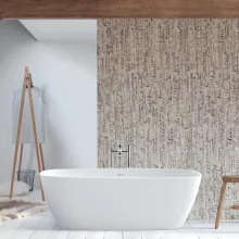 Gio Cian Solid Surface Freestanding Bath, 1645 x 935 By BC Designs 