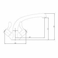 Francis Pegler Mercia Lever Bath Taps