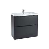 Scudo Bella 900 Matt Grey Floor Standing Vanity