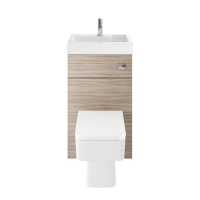 Athena Vault 2 in 1 WC and Driftwood Vanity Unit with Basin 500mm 