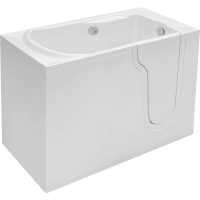 Mantaleda Athena (1060 x 660mm) Mini Walk In Deep Soaker Bath With front Panel