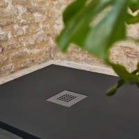 Essenza 900 x 900mm Grey Slate Shower Tray - Cut to Size