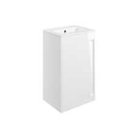 Elements 510mm Floor Standing Unit Inc. Basin - White Gloss - Bathrooms to Love