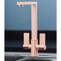 Ingleton Copper Pull Out Kitchen Mixer Tap 