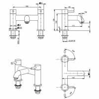 Vema Maira Chrome Bath Filler Tap (DITB2146)