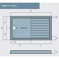TrayMate TM25 Elementary Anti-Slip Shower Tray - 1600 x 800mm