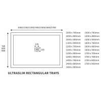 Kudos Connect2 1700 x 800mm Rectangle Anti-Slip Shower Tray