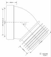 McAlpine Straight Extension Piece 90mm - WC-EXTB