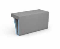 wedi Sanoasa Tileable Bench 1 - Straight - 900mm