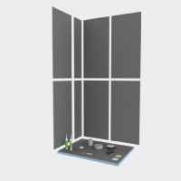 wedi Fundo Ligno Wetroom Shower Kit 1200 x 900 x 20mm 