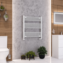 Eastbrook Wendover 600 x 300mm White Towel Radiator