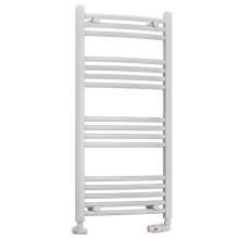 Eastbrook Wendover 1000 x 500mm White Curved Towel Radiator