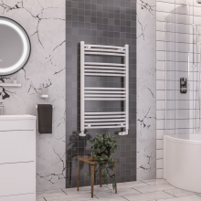 Eastbrook Wendover 1000 x 500mm White Curved Towel Radiator