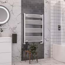 Eastbrook Wendover 600 x 400mm White Curved Towel Radiator