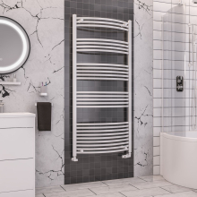 Eastbrook Wendover 1600 x 600mm White Curved Towel Radiator