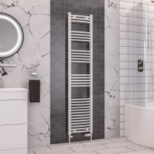 Eastbrook Wendover 1600 x 750mm White Curved Towel Radiator