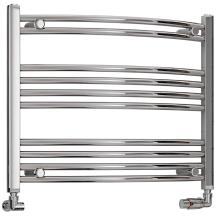 Eastbrook Wendover 600 x 750mm Chrome Curved Towel Radiator