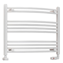 Eastbrook Wendover 600 x 750mm White Curved Towel Radiator