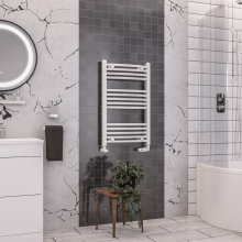 Eastbrook Wendover 800 x 400mm White Curved Towel Radiator
