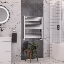 Eastbrook Wendover 800 x 600mm White Curved Towel Radiator