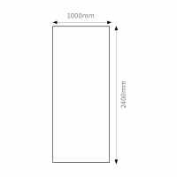 Pergamon Marble M1 PVC Wetpanel Shower Board  2400 x 1000mm