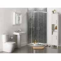 Durapanel Gloss Silver 1200mm S/E Bathroom Wall Panel By JayLux