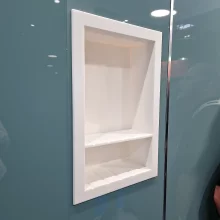 Elements Recessed Shower Niche Matt White 320 x 320 x 120mm