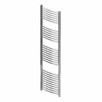 Eastbrook Wingrave 1800 x 400 Curved Chrome Towel Radiator