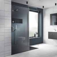 800mm Wetroom Glass Shower Screen - Nuie 