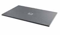 MX Group Minerals Ash Grey Slate Effect Shower Tray - 1000 x 800mm