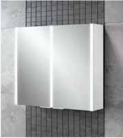 HIB Xenon 60 LED Aluminium Bathroom Mirror Cabinet