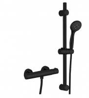 Black Bar Valve Shower Slide Rail Kit