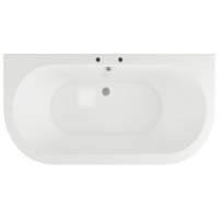 York Traditional 1700mm Back to Wall Freestanding Bath 