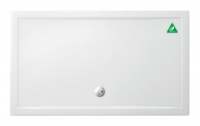 Zamori Anti-Slip Rectangular Shower Tray - 1700 x 1000 - Central Waste - Z1342A