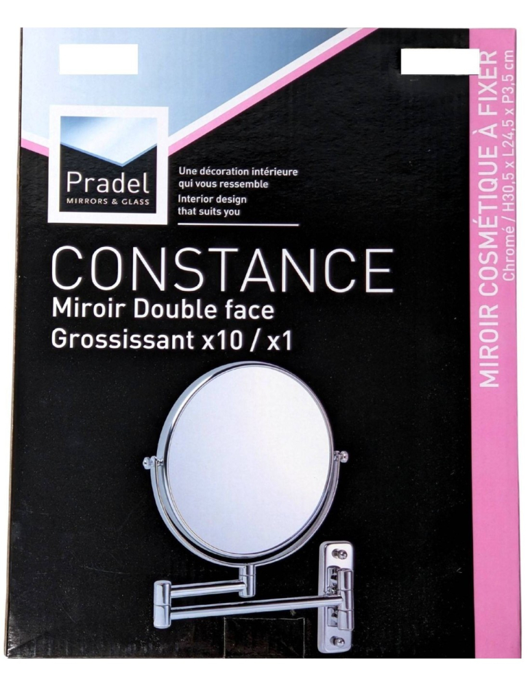 Pradel Constance 10x Magnifying Double-Sided Fixed Mirror