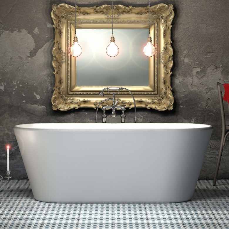 Charlotte Edwards Grosvenor 1650 x 735mm Modern Freestanding Bath