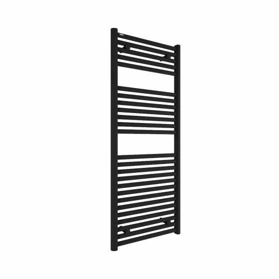 Tissino Hugo2 1212 x 500mm Matt Black Towel Radiator - High BTU Output