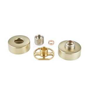 Highlife Brush Brass Shower Fixing Brackets